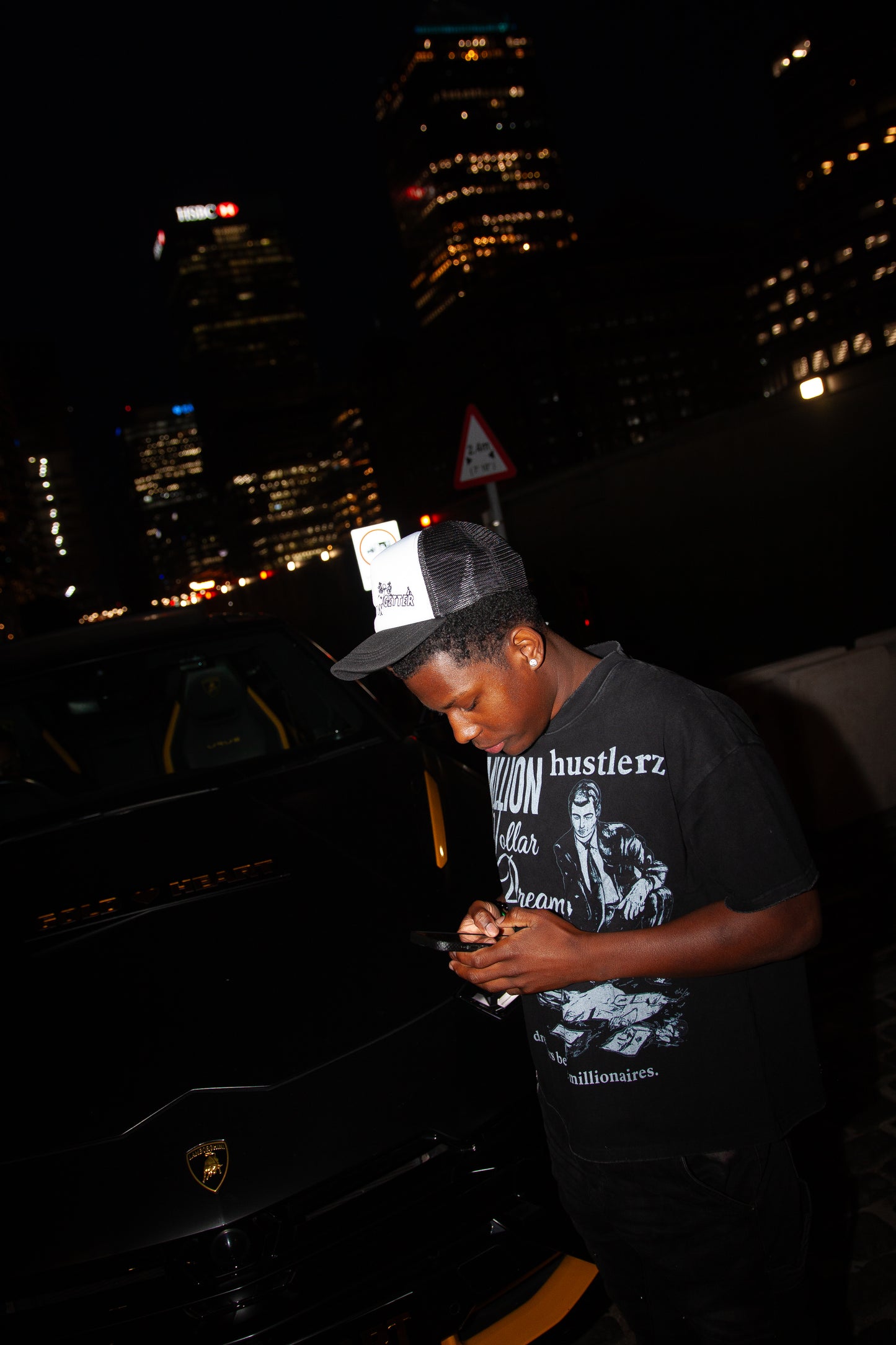 S26 MDD "Hustlerz" Tee (Washed Black)