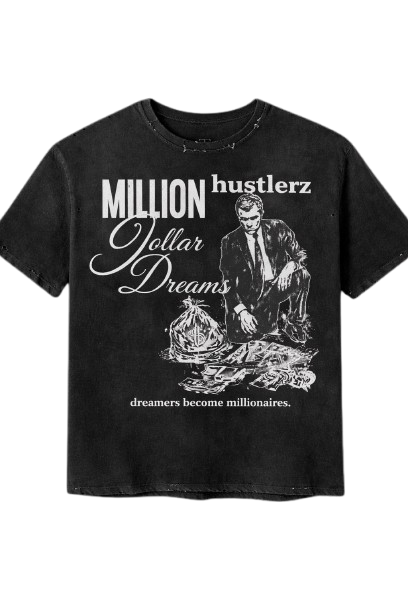 S26 MDD "Hustlerz" Tee (Washed Black)